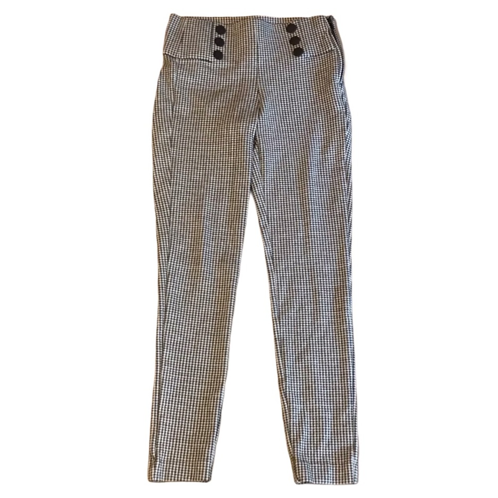 Zara Houndstooth Print Pants Size XS